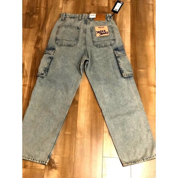 Jack & Jones Baggy Alex Jeans Baggy Fit Denim Blue Sz 28W/32L. NWT $100 - Picture 4 of 6